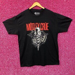 Motley Crue Dr Feel Good Album Cover Art Heavy Metal T-Shirt 2XL